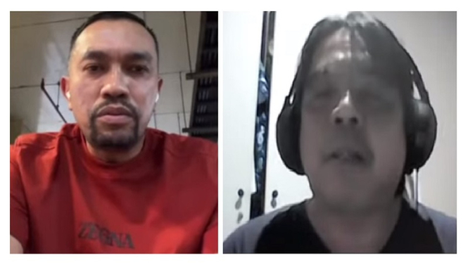 Politikus Nasdem Ahmad Sahroni berdebat dengan Ade Armando