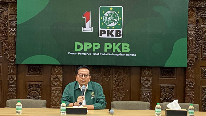Syaiful Huda di Kantor DPP PKB, Jakarta Pusat