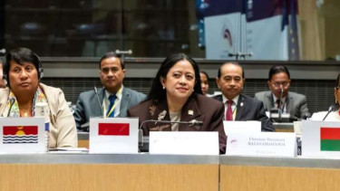Ketua DPR RI Puan Maharani saat menghadiri Konferensi Tingkat Tinggi (KTT) Ketua Parlemen Perempuan Dunia bertajuk Women Speakers Summit 2024 di Perancis.