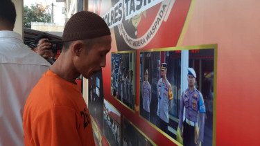 ML tersangka, yang tega menggagahi anak tiri selama lima tahun
