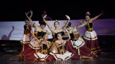 Pementasan seni tari di Loka Art Studio Gunungkidul Yogyakarta