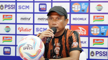 Pelatih Arema FC, Widodo Cahyono Putro. 