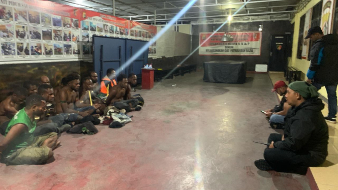 Warga pelaku penyerangan di Wamena yang diamankan polisi 