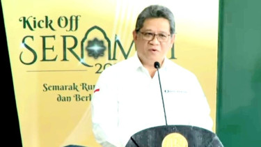 Deputi Gubernur Bank Indonesia (BI), Doni P. Joewono, dalam Kick Off Semarak Rupiah Ramadan dan Berkah Idul Fitri (Serambi) 2024, Jumat, 15 Maret 2024.