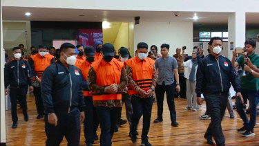 Para tersangka pungli KPK resmi ditahan