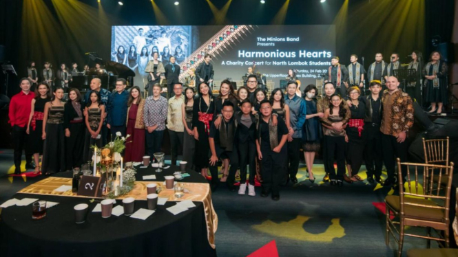 Konser amal Harmonious Hearts - Charity Concert for North Lombok Students.