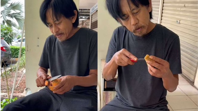Epy Kusnandar Alih Profesi Menjadi Penjual Gorengan