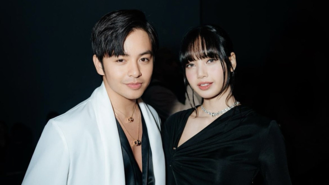 Angga Yunanda dan Lisa BLACKPINK.