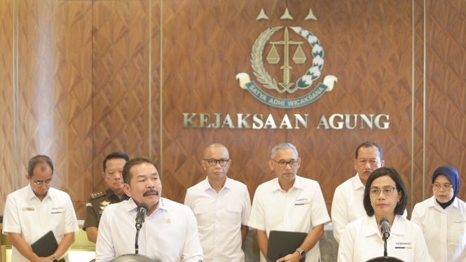 Jaksa Agung ST Burhanuddin Bertemu Menkeu Sri Mulyani