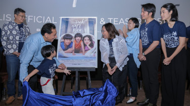 Konferensi pers film Dua Hati Biru