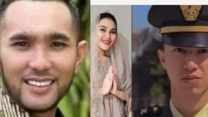 Ayu Ting Ting dan calon suami dan mantan suaminya