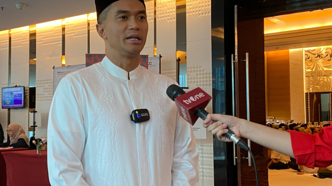 Anindya Bakrie di Hotel JS Luwansa, Kuningan, Jaksel
