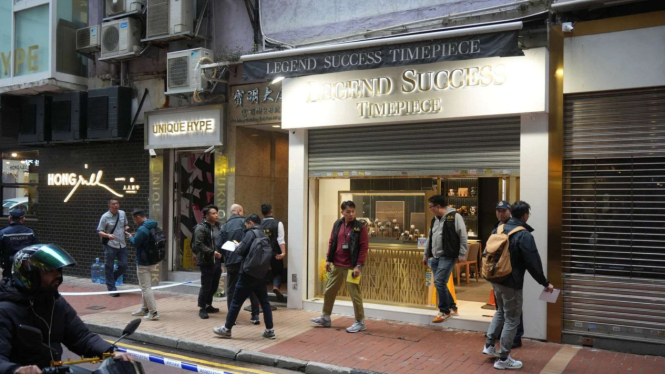 Toko jam di Hong Kong yang dirampok 6 WNI
