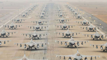 Ilustrasi pesawat militer Afrika