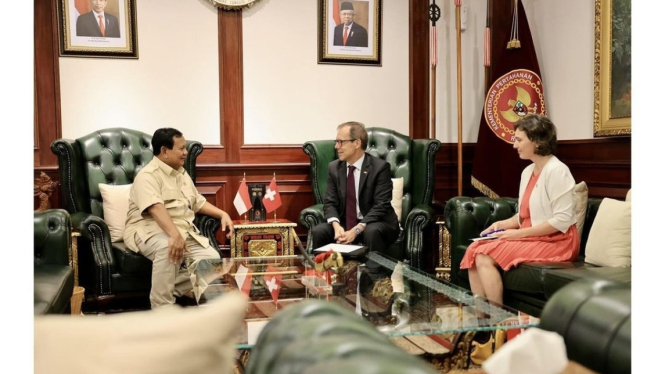 Prabowo Sambut Dubes Swiss Untuk Indonesia (Doc: Instagram)