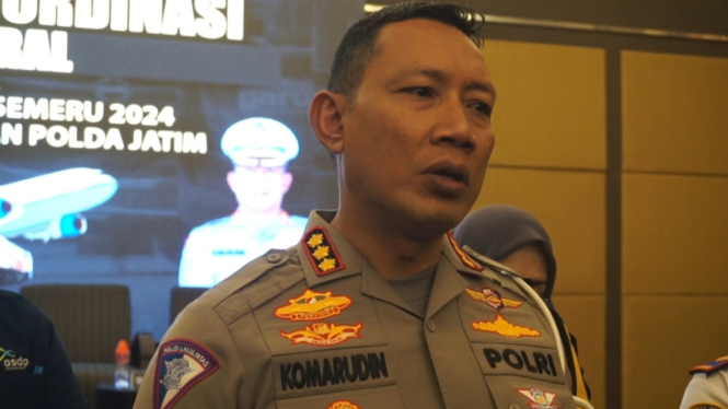 Direktur Lalu Lintas Polda Jatim Kombes Pol Komarudin.