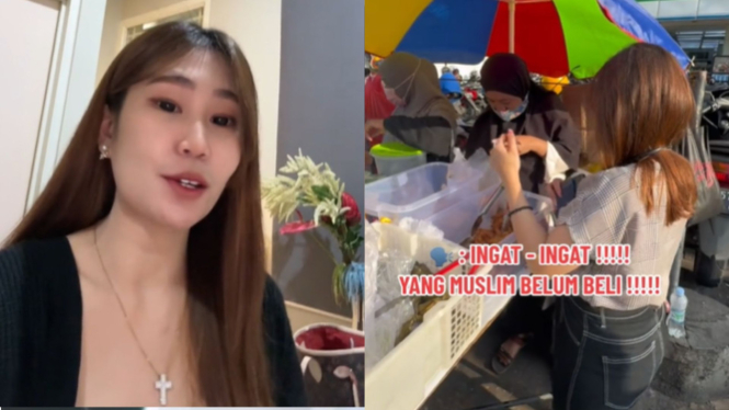 Viral Nonis Borong Takjil Diteriakin Emak-emak: Ingat yang Muslim Belum Kebagian