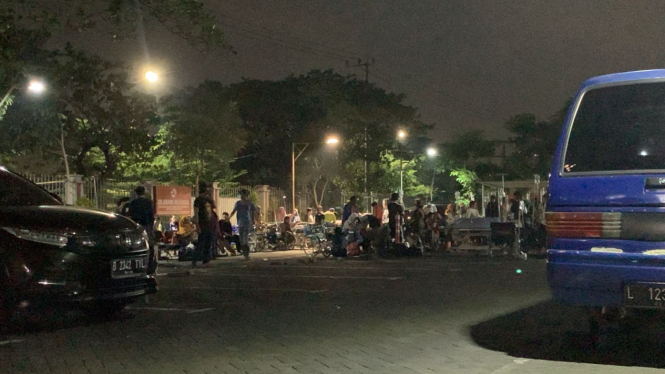 Suasana RSU Unair Surabaya usai gempabumi Tuban.
