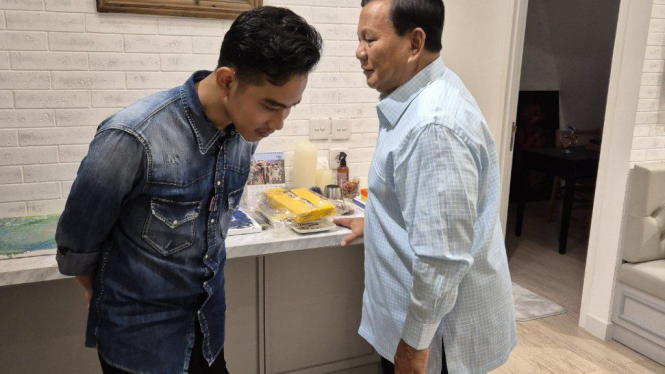Capres dan cawapres pemenang Pilpres 2024, Prabowo Subianto dan Gibran Rakabuming Raka bertemu di kawasan Jakarta Selatan, Jumat, 22 Maret 2024 (sumber foto: TKN Prabowo-Gibran)