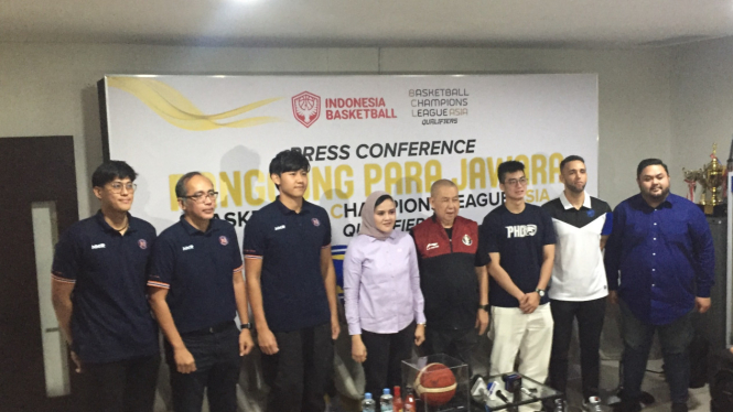 Konferensi pers Liga Champions Asia Basket 2024