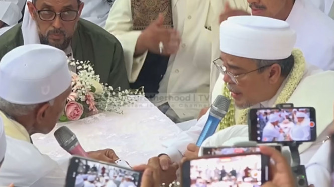Momen ijab qabul Habib Rizieq Shihab