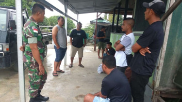 Tim Gabungan TNI Gagalkan Keberangkatan 5 Pekerja Migran Non Prosedural