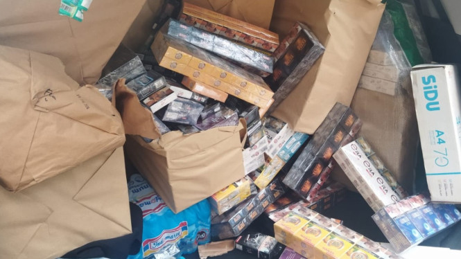Bea Cukai amankan ratusan rokok ilegal