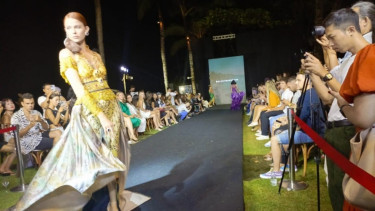 perdana Bohemia Fashion Week digelar di Morabito Art Villa, Canggu, Bali.