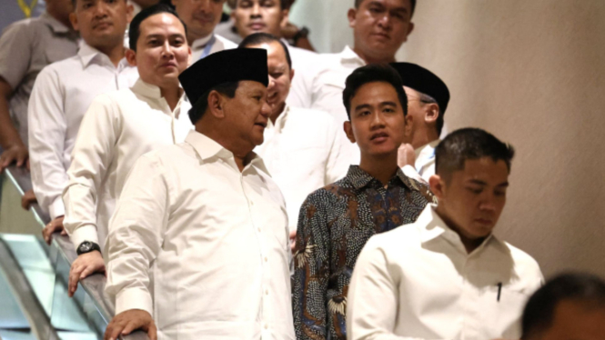 Prabowo Subianto bersama Gibran Rakabuming Raka
