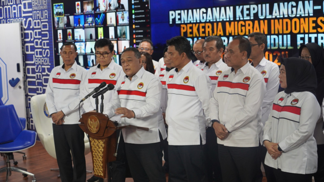 Benny Rhamdani dan Jajarannya di BP2MI (Doc: Natania Longdong)