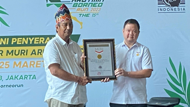 Arutmin Borneo Run dapat dua rekor MURI
