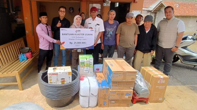 Para pelaku usaha yang tergabung dalam Klaster Usaha Endog Lewo