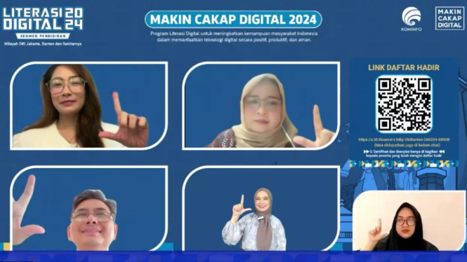 Kemenkominfo menyelenggarakan nonton bareng (nobar) Webinar Literasi Digital