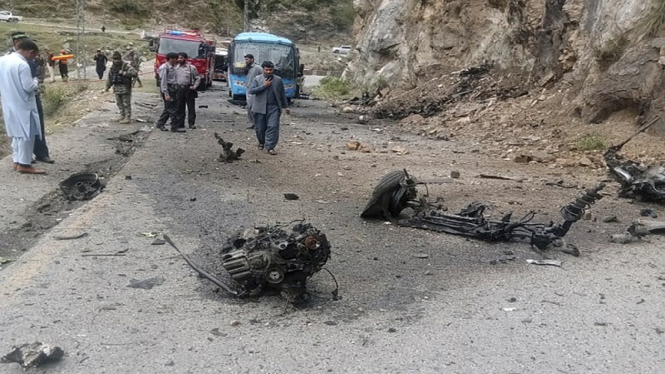 Ledakan bom bunuh di diri di Pakistan, tewas warga negara China