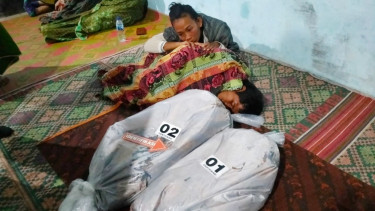 Kedua balita korban kebakaran di Simalungun.(dok Polsek Purba)