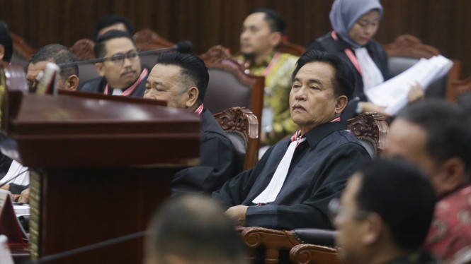 Yusril Ihza Mahendra dalam sidang lanjutan perselisihan hasil Pilpres 2024 di MK