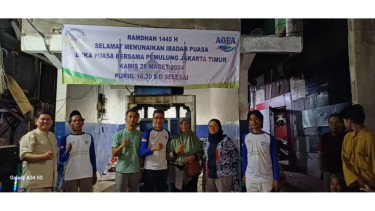 Buka puasa bersama para pemulung digelar IPI.