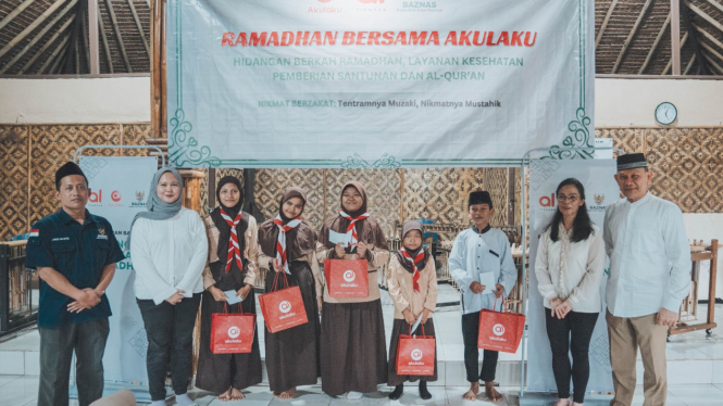 Baznas dan Akulaku Lakukan Kegiatan Berbagi (Doc: Istimewa)