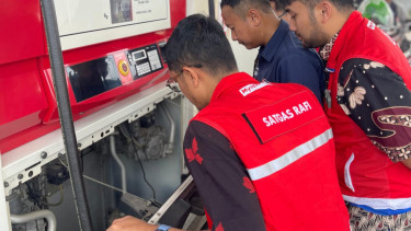 Pertamina Periksa Mesin Pengisian BBM di Jalur Mudik