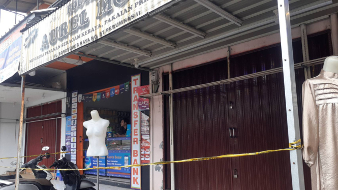 Lokasi tindak penganiayaan pedagang baju di Tangerang