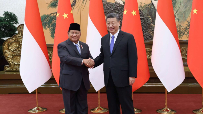 Prabowo Subianto dan Presiden China Xi Jinping
