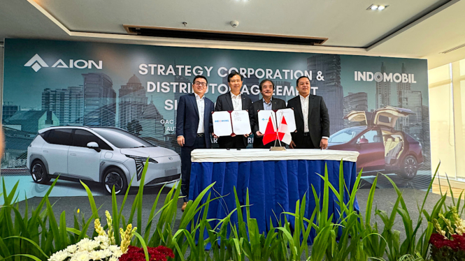 Kerja sama GAC Aion dan Indomobil Group