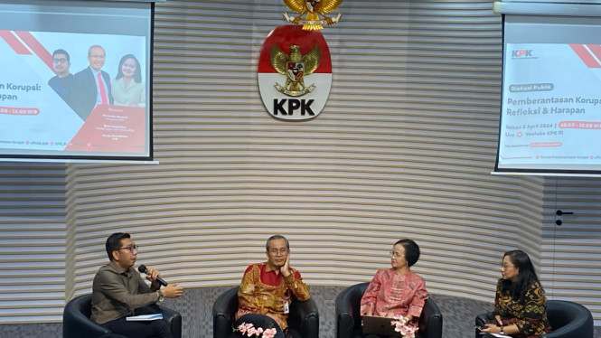 Diskusi pemberantasan korupsi di KPK