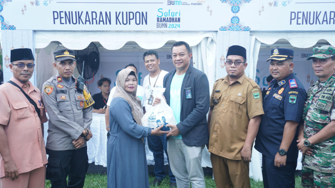 Kementerian BUMN bersama Bank Mandiri gelar pasar murah