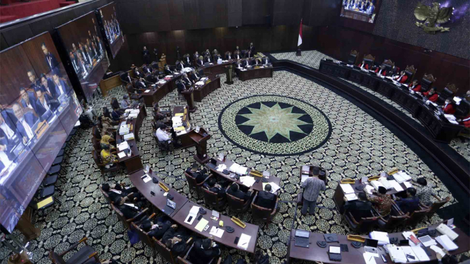 Sidang Perselisihan Hasil Pilpres 2024 di MK.
