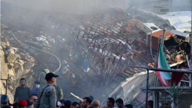 Potret Setelah Serangan di Kedutaan Iran (Doc: Xinhua)
