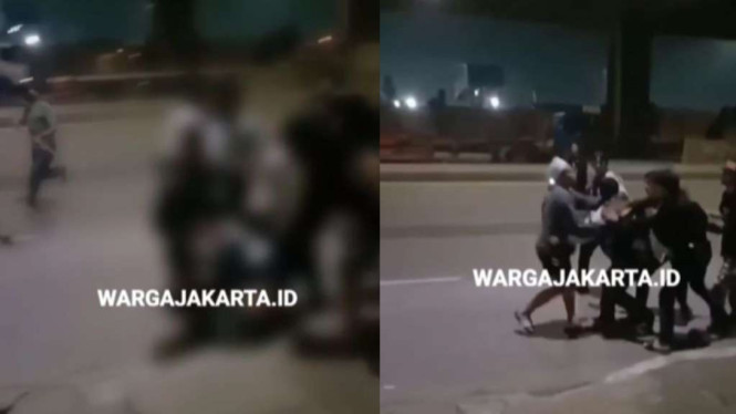 Aksi pengeroyokan pemuda