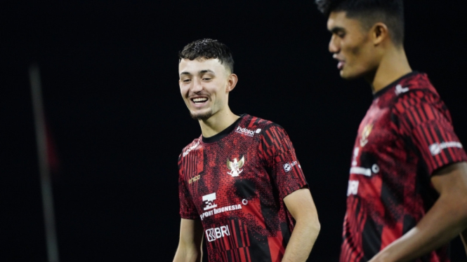 Ivar Jenner latihan bersama Indonesia U-23