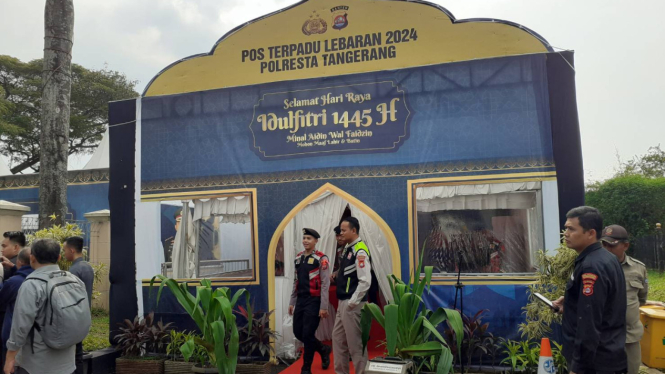 Lokasi pos terpadu mudik 2024 di citra raya, kabupaten tangerang