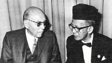 Willem Schermerhorn (Perdana Menteri Belanda 1945-1946) dan Chalid Salim